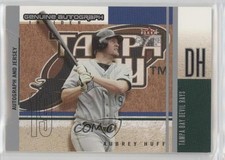 2004 Fleer Genuine Insider and Jersey 49/100 Aubrey Huff #AI-AH Auto k5i