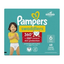 Pampers Swaddlers 360 Pull-On Diapers 100 Leakproof Skin Protection, Size 6 -