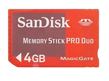 SanDisk SDMSG-4096-A11 4GB Memory Stick Pro Duo For PSP Gaming Very Good 1E