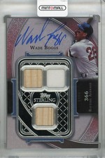 2022 Topps Sterling Wade Boggs Sterling Swings Auto Relics /10 Red Sox