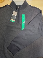 Ted Baker Quarter Zip Men  s Textured Pullover Blue NWT Size XL