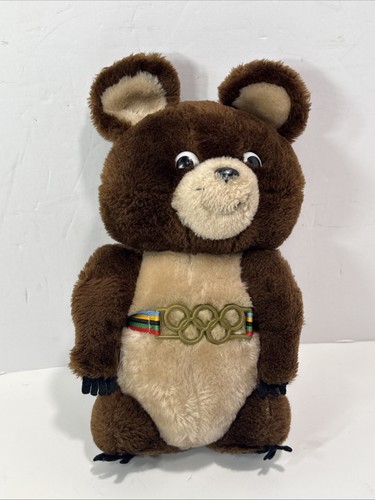 Vintage Dakin 1980 Moscow Olympic Mascot Plush Misha 12" Stuffed Teddy Bear