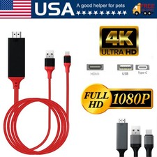 MHL USB-C Type C to HDMI USB A HD TV Cable Adapter For Android Phones Samsung LG