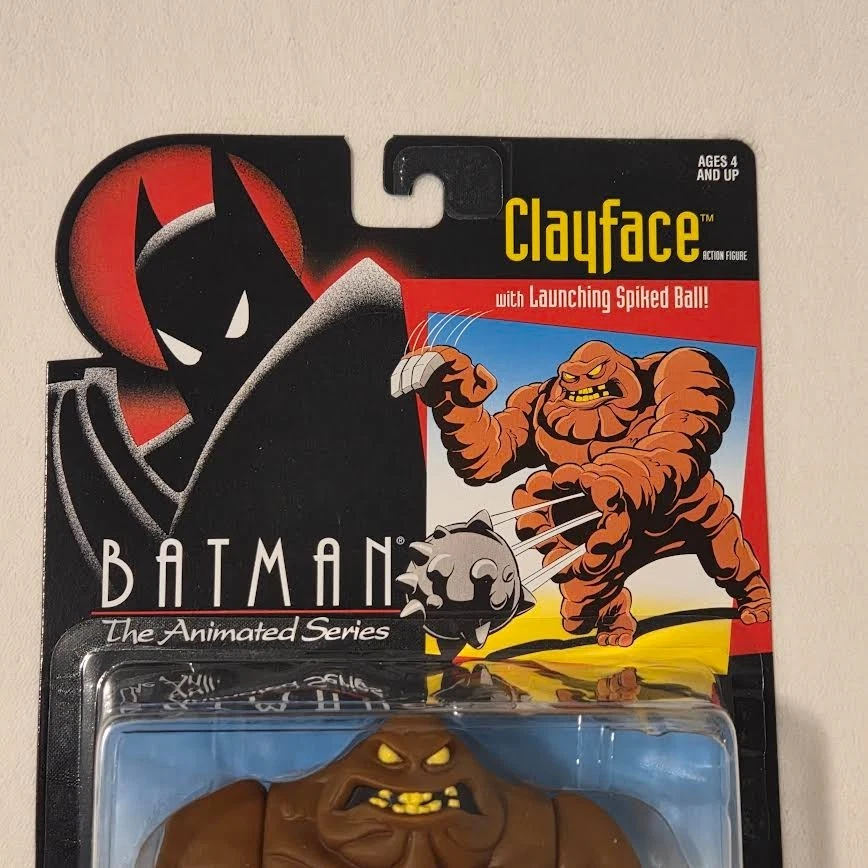 Figura Clayface 1993 Batman The Animated Series con bola de clavos de lanzamiento Kenner Foto 3 de 4