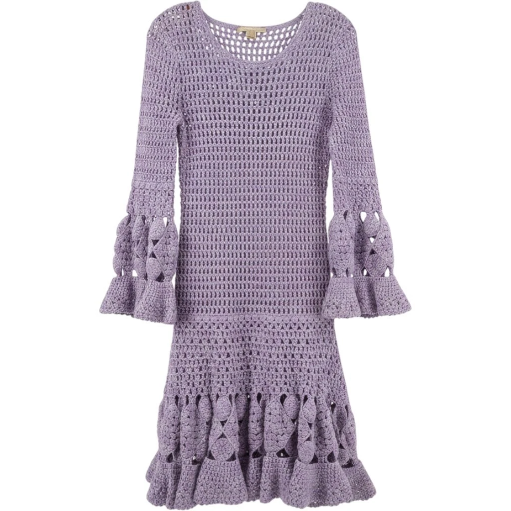 michael-kors crocheted-cotton dress Michael Kors Crochet Cotton Mini Dress