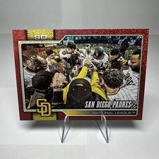San Diego Padres 5/5 Red Sandglitter 2026 Topps Series 1 #292 MLB Rare SSP