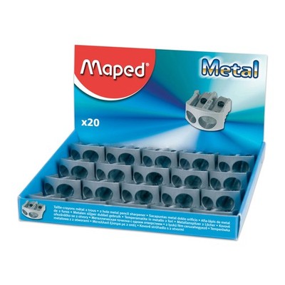 20 PCS Maped Classic 2 Hole Metal Pencil Sharpener Display Stationery