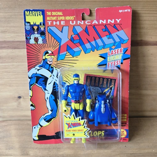 X-Men Cyclops Action Figure Blue And Yellow Suit Vintage 1993 ToyBiz