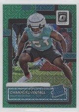 2022 Donruss Rated Rookie Optic Preview Green Mojo Prizm Channing Tindall 09wc