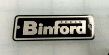 METAL BINFORD TOOLS TOOL BOX TAG ALUMINUM NAMEPLATE CUSTOM MADE
