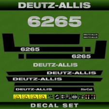Deutz-Allis 6265 StarCab Tractor Decal Aufkleber Adesivo Sticker Set