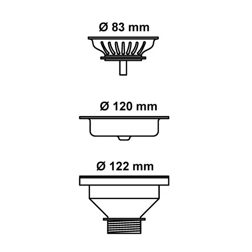 PYRAMIS Siebkorbventil 3,5 Zoll / Ablaufventil / Ablauf-Siebkorbventil / Ersa... - Bild 2 von 2
