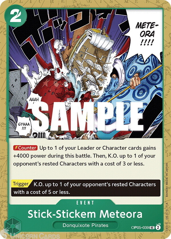 OP05-039 Stick-Stickem Meteora :: Uncommon One Piece TCG Card :: OP05: Awakening