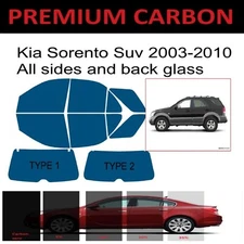 Premium Carbon Window Tint fits Kia Sorento suv 2003-2010 precut tint
