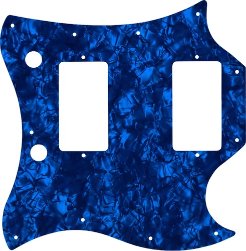 WD Custom Pickguard For Gibson 1963-1970 Full Face SG #28DBP Dark Blue Pearl/...