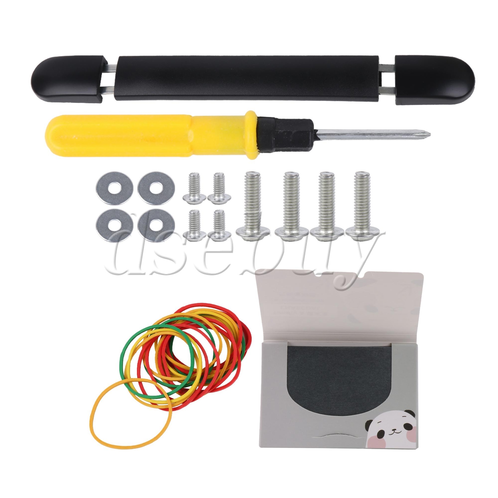 Suitcase Handle 8.07 Inch B017 with Rubber Bands and Oil Blotting Sheets Set-image