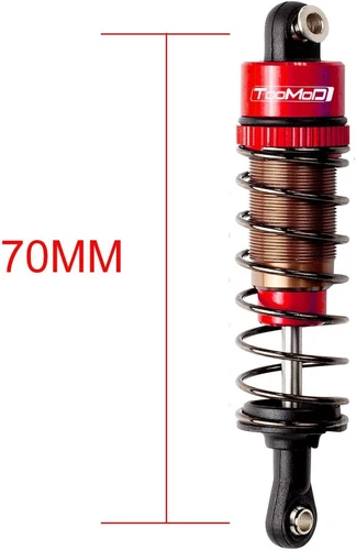 70mm 1/10 RC Oil Shock Absorbers Kit for Tamiya D90,HPI,HSP,Axial Upgrades - Bild 2 von 6