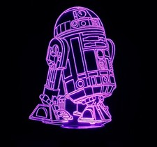 Lampe LED RGB multicolore usb robot domestique célèbre r2 starwars