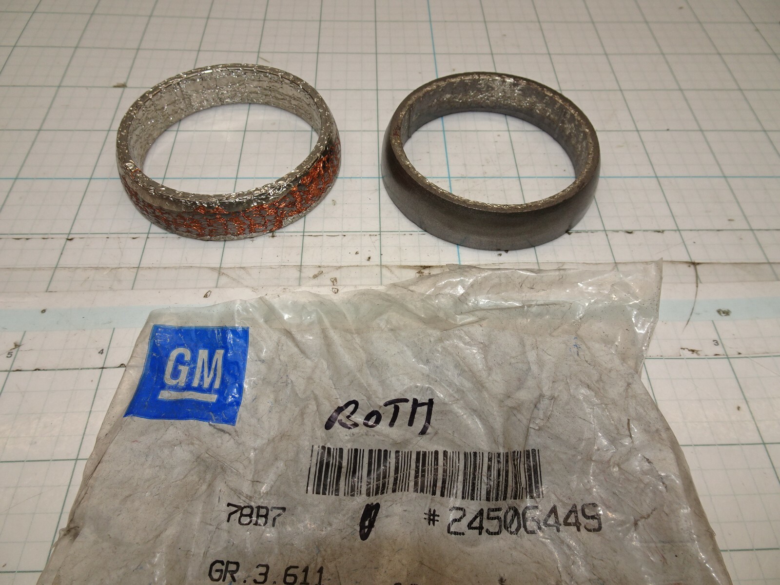 GM 24506449 Exhaust Manifold Flange Gasket 24502363 QTY 2 OEM NOS ...