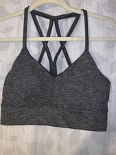 Heather Gray Crossback Sports Bra size sm/med