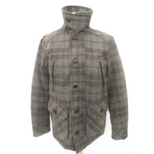 Gap Grey Coat Xs 6 8 Wool Checked Jacket Sp Dark Winter New Women's £130