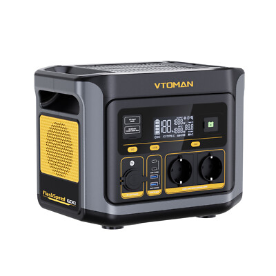 VTOMAN FlashSpeed 600 Tragbare Powerstation 499Wh 600W Vollladung in 70 Min