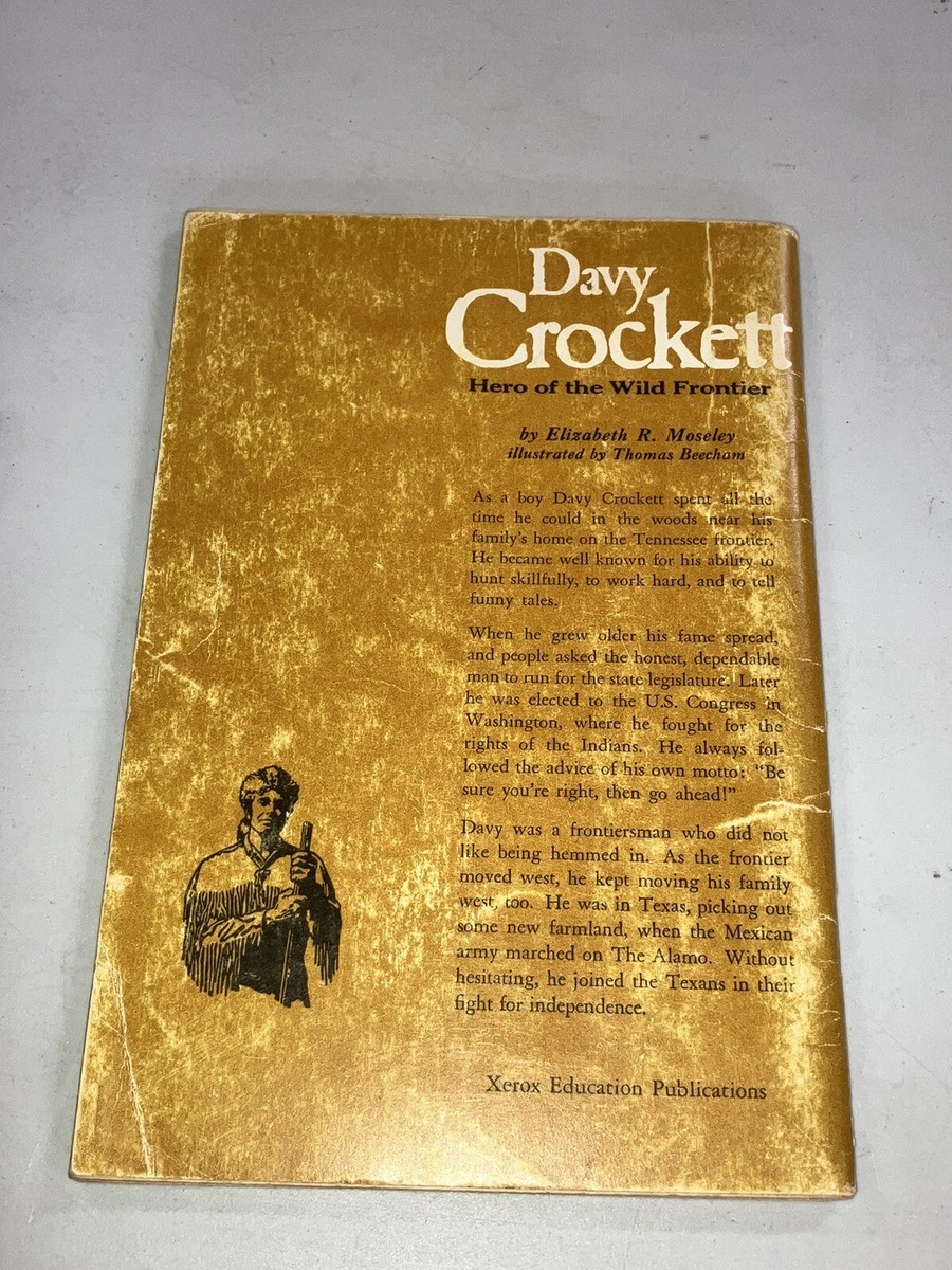 Vintage 1967 Davy Crockett Hero Of The Wild Frontier Softback Book