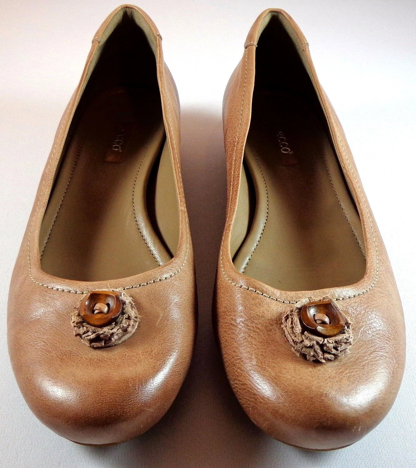 ECCO Scarpe slip on slip on da donna marrone chiaro in pelle taglia 41 10 10 5