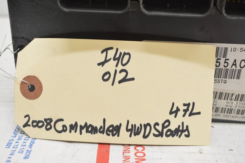 Motor Jeep Commander programado por computadora Plug & Play ECM P05150255AC I40 012 Foto 2 de 2