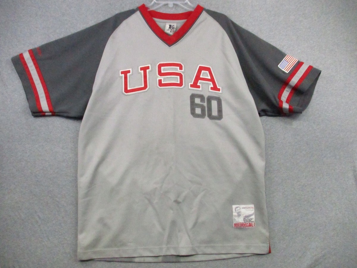 Platinum Fubu Muhammed Ali 60 Mens 1960 Rome Gold Medalist Jersey
