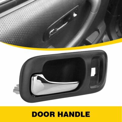 Door Handle Inside Inner Black Front Driver Side Left LH for 1997-2001 Honda CRV