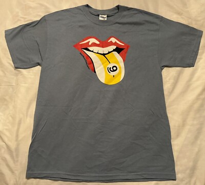 Billiards Pool 9 Nine-Ball L T-Shirt Lips Tongue Rolling Stones Parody Funny
