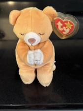 Ty Beanie Baby Hope the Praying Bear 1999 Retired Mint With Tag / protector.