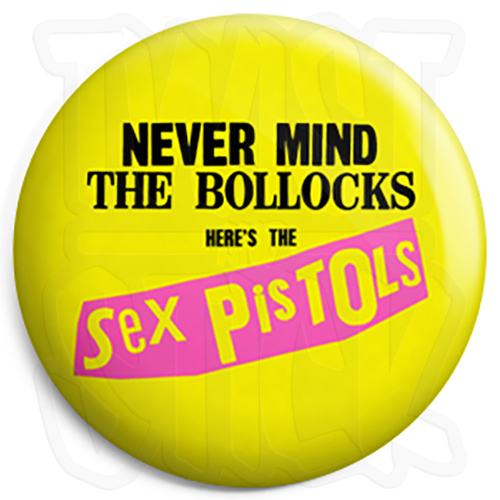 The Sex Pistols - Never Mind The - 25mm Punk Button Badge, Fridge Magnet Option - Afbeelding 1 van 1