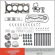 G4KJ Engine Head Gasket Set Piston and Ring kit For Hyundai Kia 2.4L 2011-2018