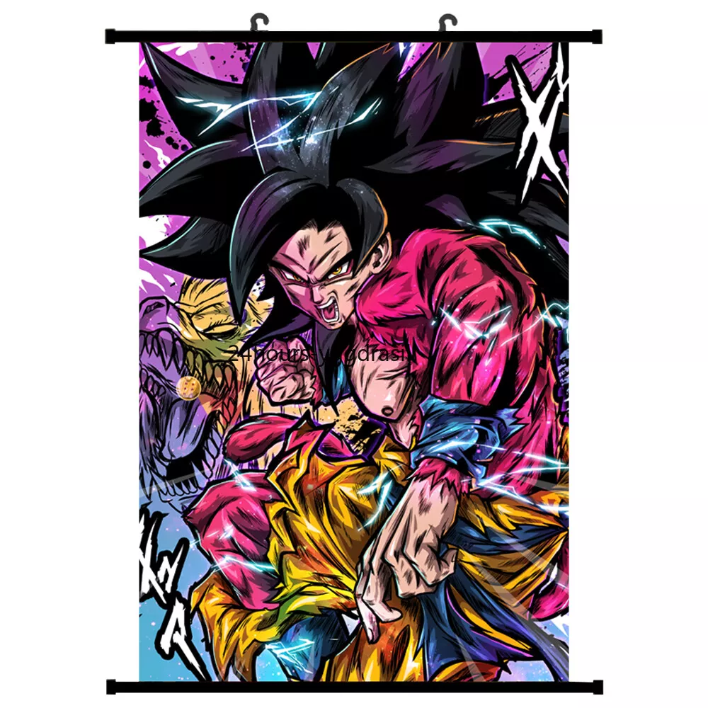 Quadro Super Saiyajin 4 Goku Ssj4 Dragon Ball Anime Placa Decorativa