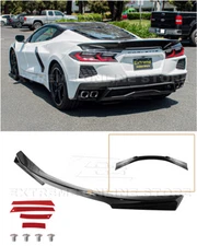 For 20-Up Corvette C8 | Track Style CARBON FLASH Rear Ducktail Wing Spoiler