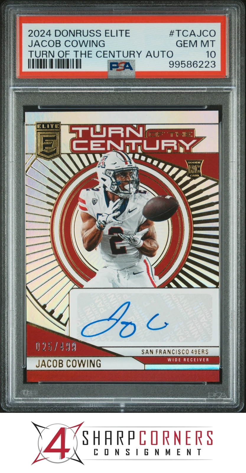 Jacob Cowing Panini Donruss Elite Turn of the Century Autographs #TCAJCO Base