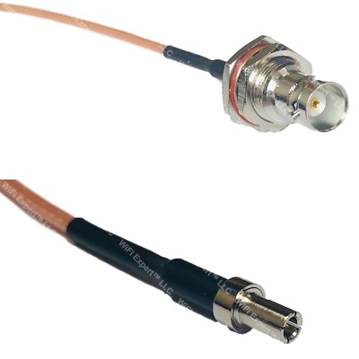 RG316 BNC FEMALE BIG BULKHEAD to TS-9 MALE RF Cable Rapid-SHIP LOT