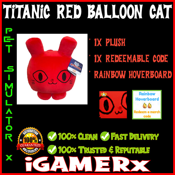 Titanic, Huge Plush with Code - Pet Simulator X PSX - 100% Clean & Legit