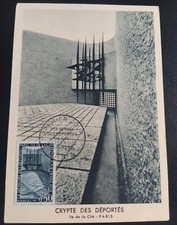 Carte Crypte des déportés 1963 Timbre N° 1381 oblitération Paris