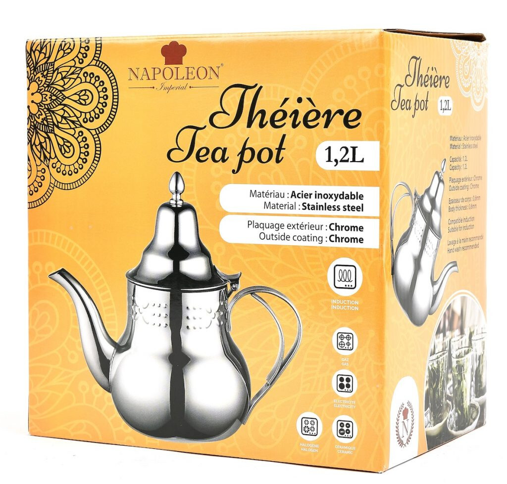 Théière 1.2L acier inoxydable thé bouilloire induction gaz électrique