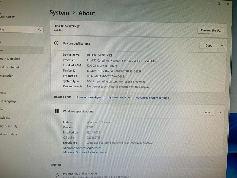 🖥️ ASUS Chromebox CN62 Intel Core i7-5500U 12GB DDR4 RAM 120GB SSD – Windows 11 - Image 3 of 3