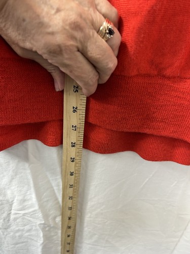 Eileen Fisher Womens Red 100% Merino Wool Sweater Size Medium Light Weight Cozy - Picture 9 of 11