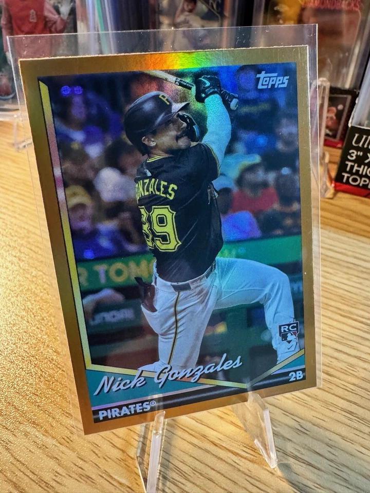 2024 Topps Archives #227 Nick Gonzales RC Rookie Orange Foil Parallel #/15 - Image 2 of 4