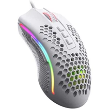 REDRAGON M808 Storm White Lightweight RGB Gaming Mouse 12400 DPI