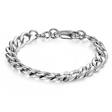 Sagapo Bracciale Catena a Grumetta Uomo in Acciaio SRP26 S’agapo