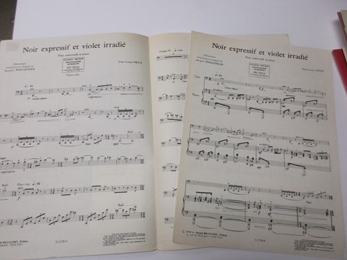 Jean Louis Petit Noir Expressif et Violet Irradie für Cello & Klavier Noten - Bild 2 von 4