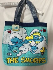 The Smurfs tote 16" x 16" NEW (DH)