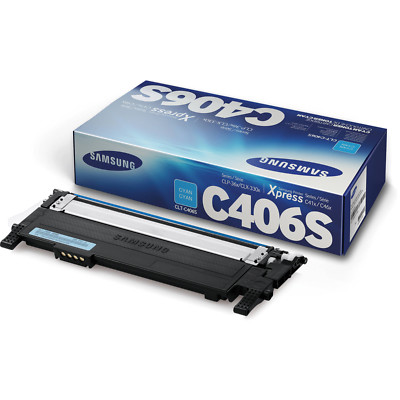 original Samsung  Toner  CLT-C406S cyan neu D Bulk o Folie